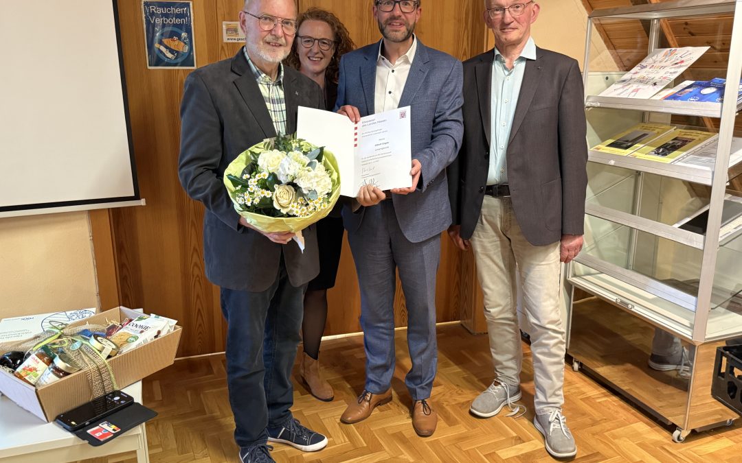 Landesehrenbrief an Albert Orgas für vielfältige ehrenamtliche Tätigkeiten verliehen