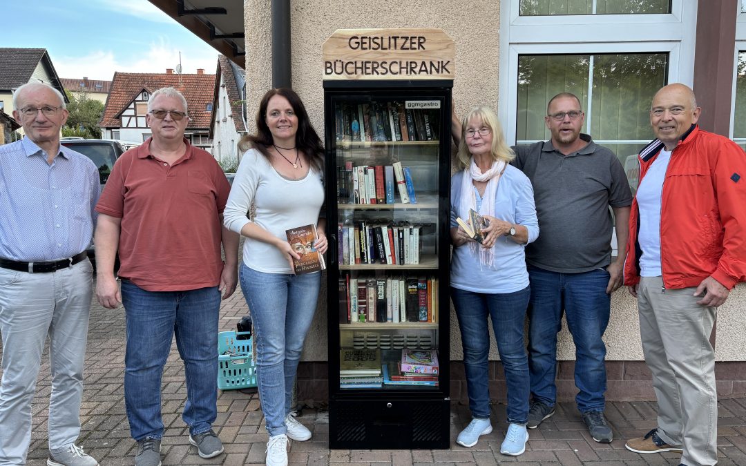 Bücherschrank in Geislitz wieder „in Betrieb“