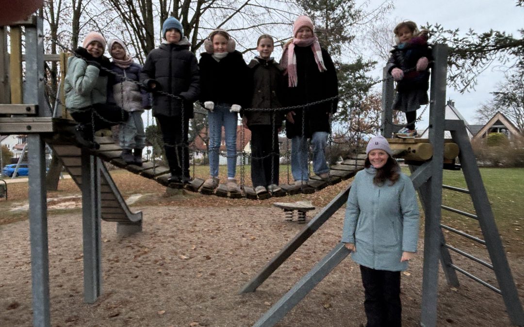 Seilbahn für den Kinderspielplatz in Waldrode