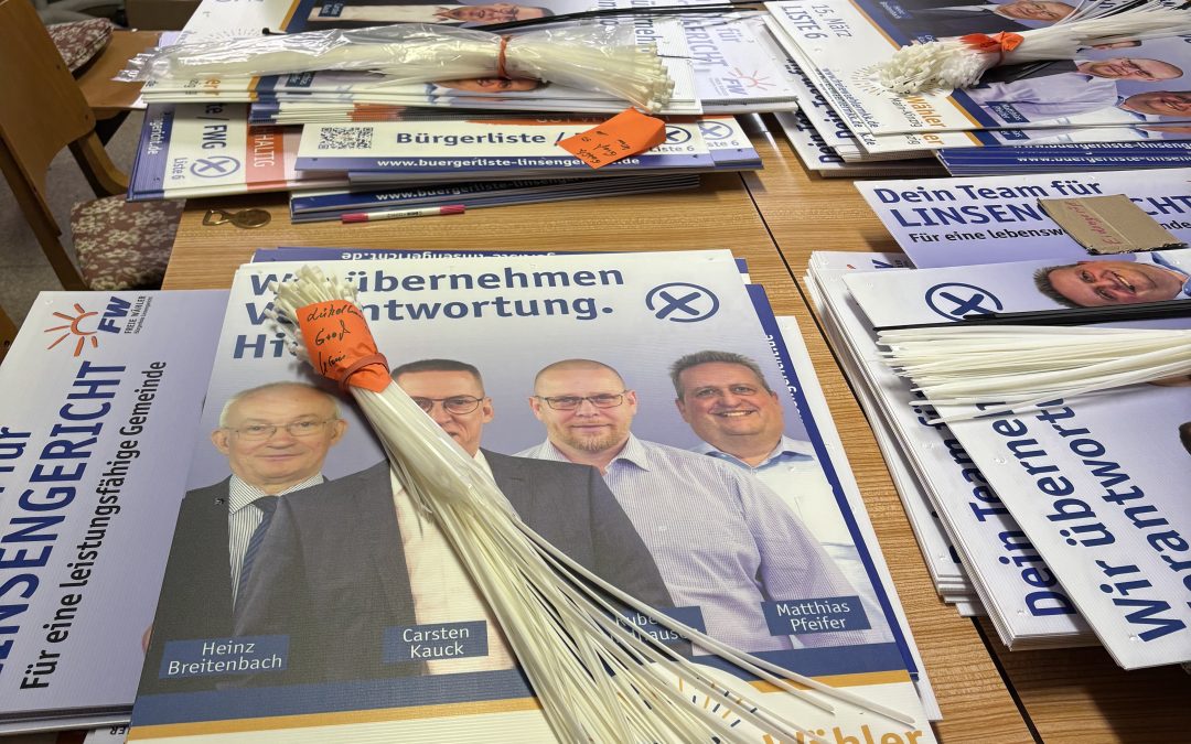 Bürgerliste unterwegs – der Wahlkampf startet in seine heiße (oder eher kalte?) Phase